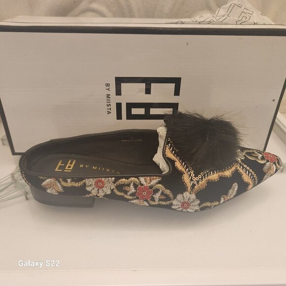 E8 By Miista Embroidered "Poppy" Mules. NIB. Size 6 - Picture 1 of 9